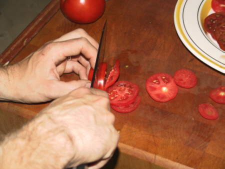 the proper position of your guide hand