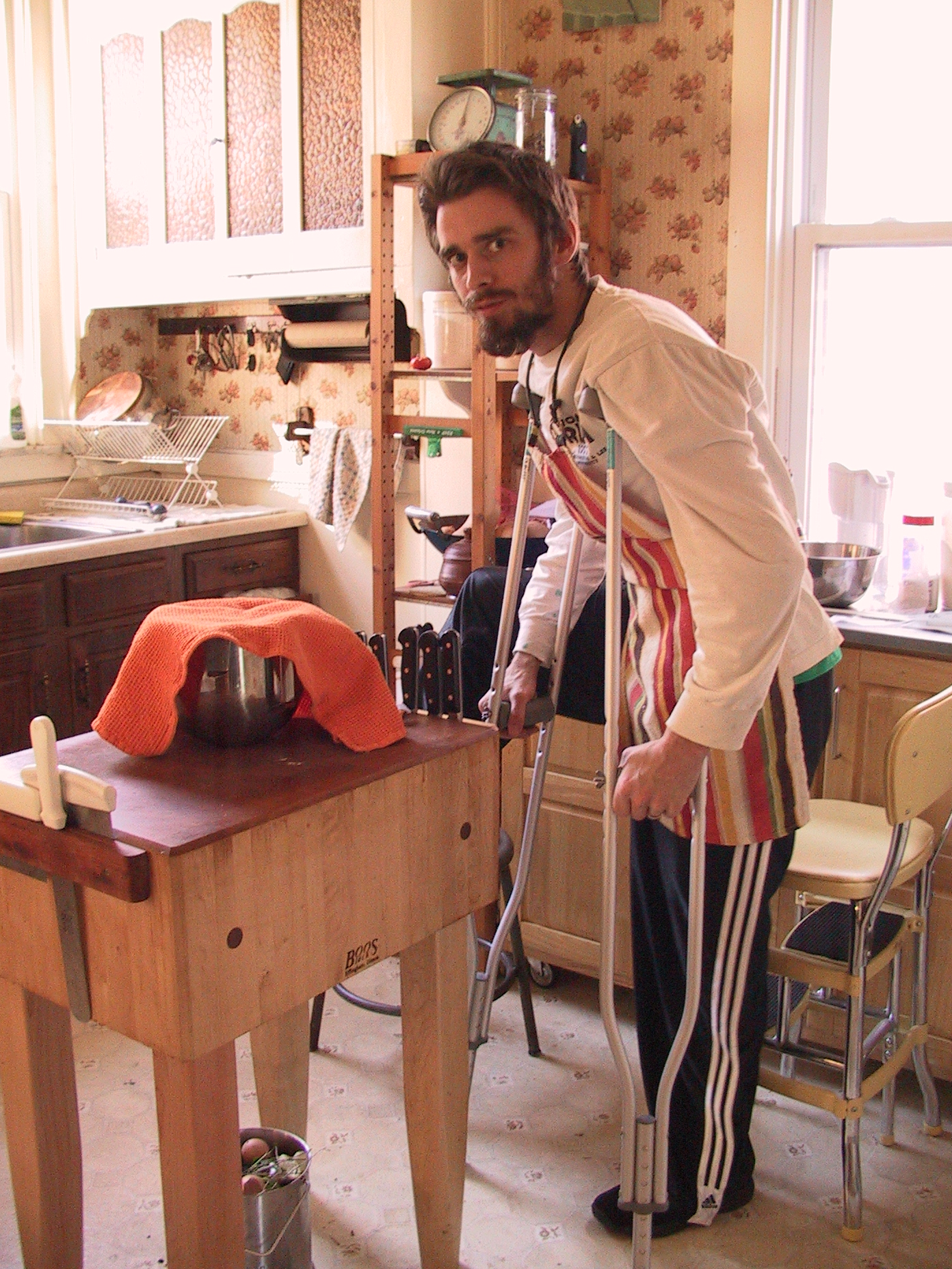 cover with a dish cloth and let rise for 1 1/2 hours